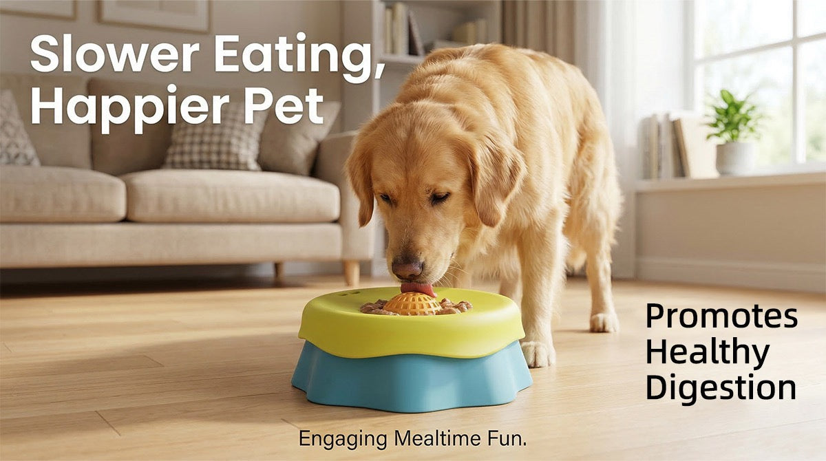 Multi purpose dog bowl,Dog Liquid Slow Feeder,Lick Bowl with Ball